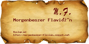Morgenbeszer Flavián névjegykártya